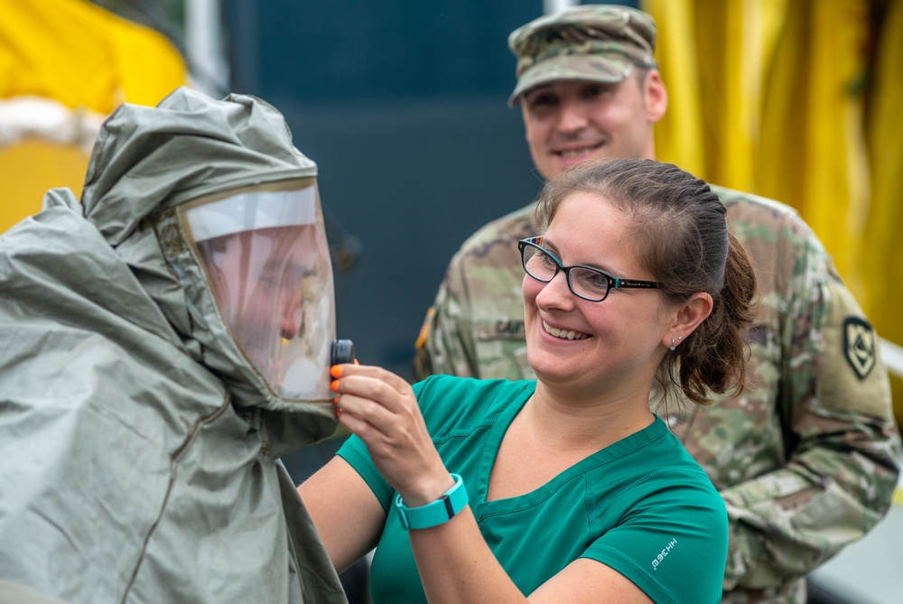 W.Va. CERFP trains local hospital on decontamination procedures