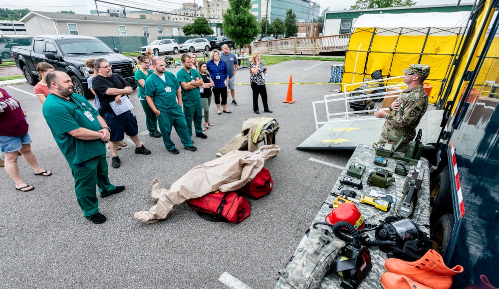W.Va. CERFP trains local hospital on decontamination procedures