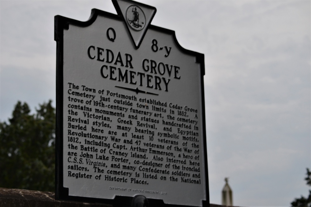 Cedar Grove Cemetery Historic Sign