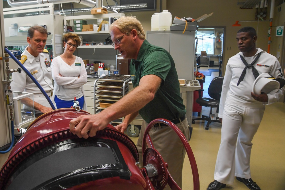 Commander, Naval Information Force Reserve Receives Tour of North Dakota State University's Research and Creative Activity Center