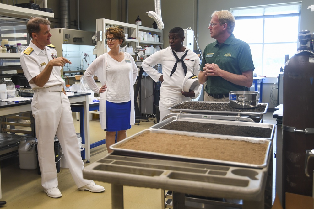 Commander, Naval Information Force Reserve Receives Tour of North Dakota State University's Research and Creative Activity Center