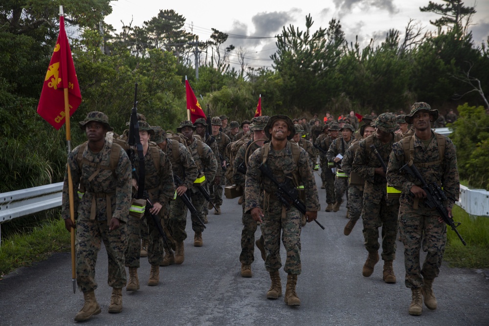 Take a hike! – CLB-31 Marines and Sailors build endurance and morale through a five-kilometer hike