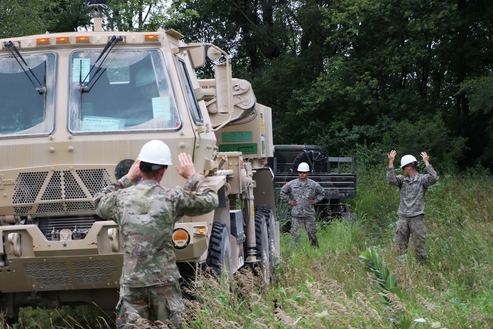 Vehicle Recovery Training at Camp Dodge Joint Maneuver Training Center