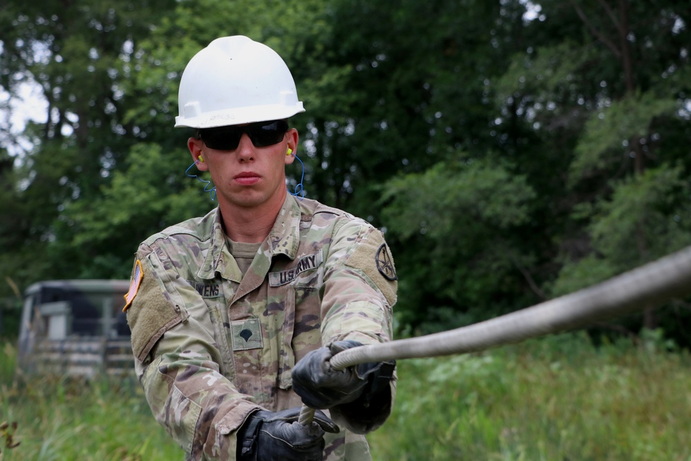 Vehicle Recovery Training at Camp Dodge Joint Maneuver Training Center