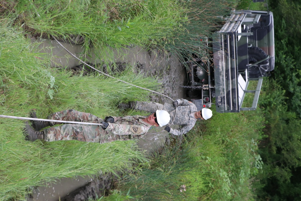 Vehicle Recovery Training at Camp Dodge Joint Maneuver Training Center