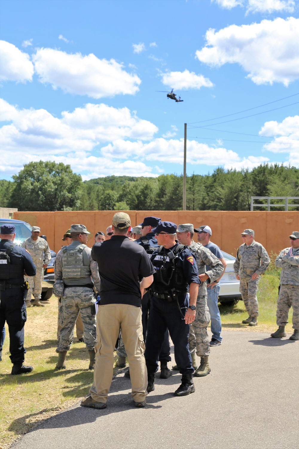 Air Force security forces, Wisconsin State Patrol trooper team up during Patriot North 2018