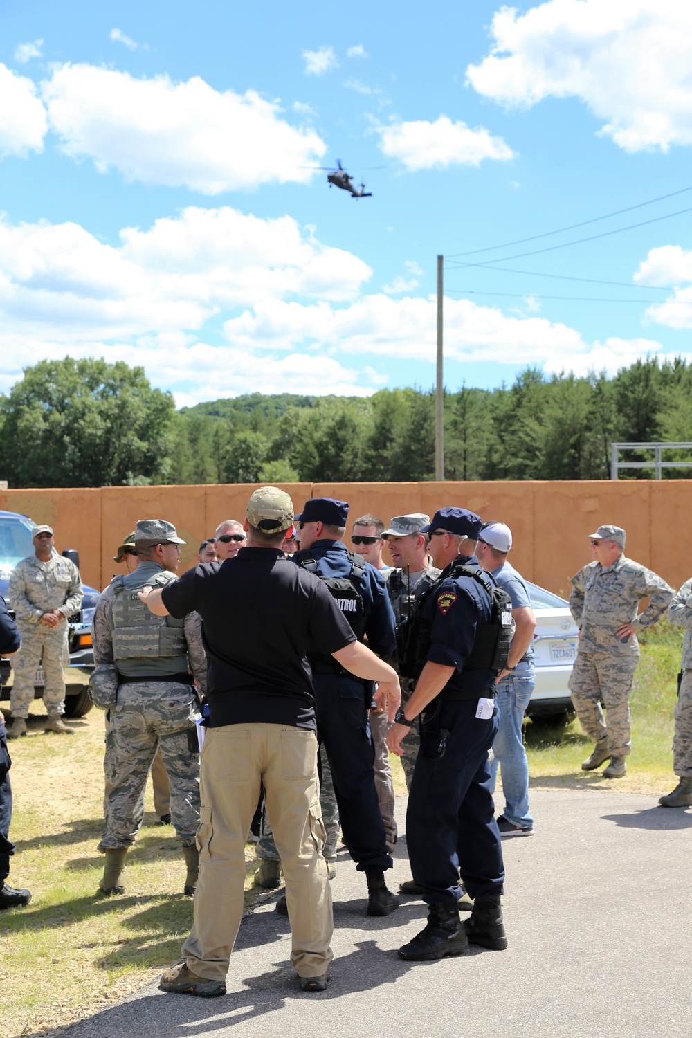 Air Force security forces, Wisconsin State Patrol trooper team up during Patriot North 2018