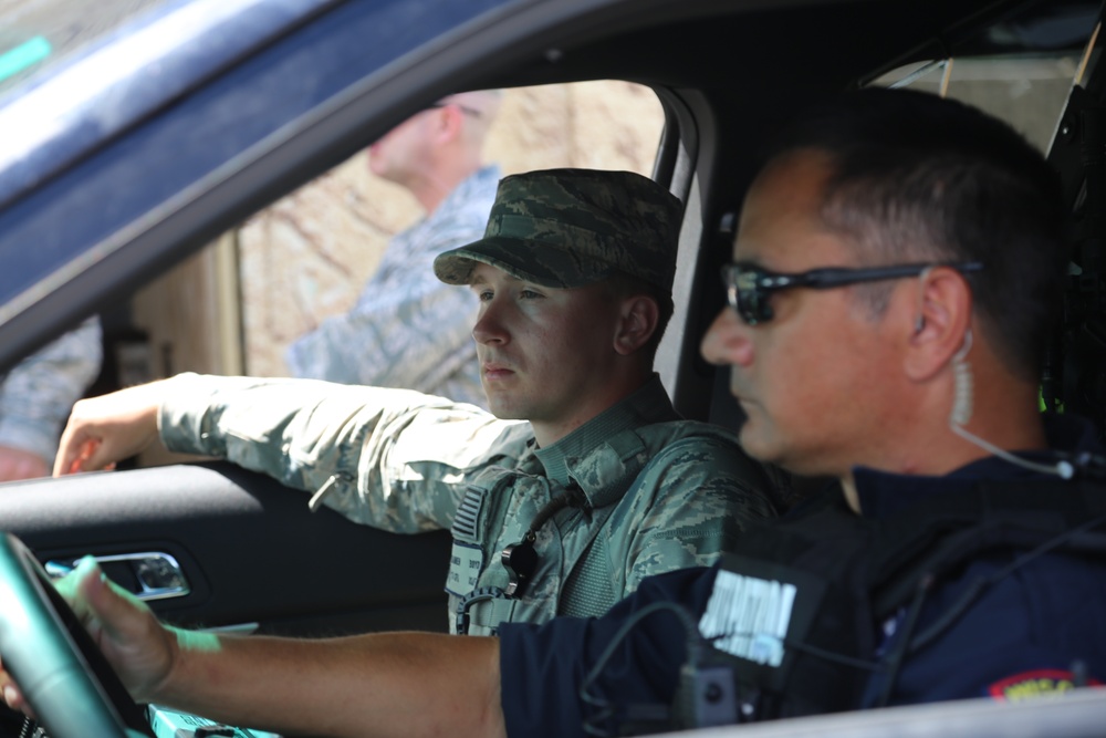 Air Force security forces, Wisconsin State Patrol trooper team up during Patriot North 2018