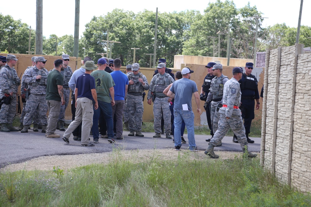 Air Force security forces, Wisconsin State Patrol trooper team up during Patriot North 2018