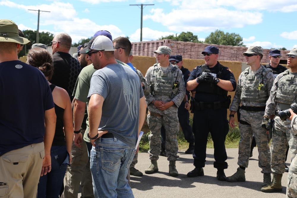 Air Force security forces, Wisconsin State Patrol trooper team up during Patriot North 2018