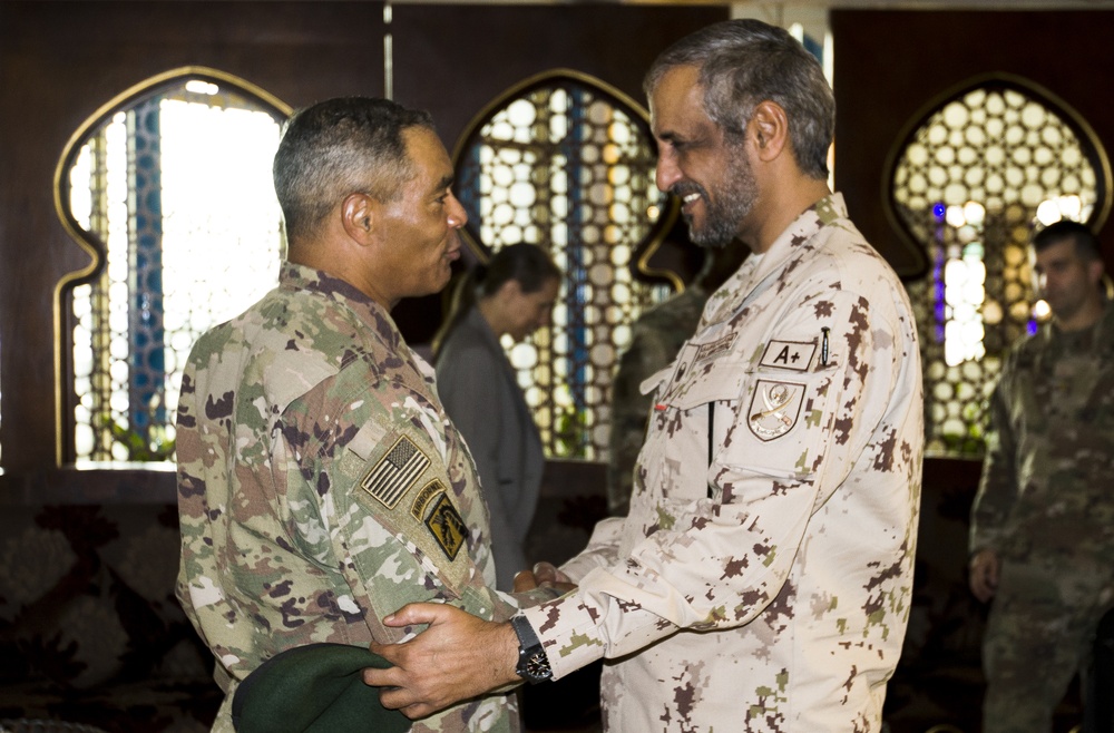 Lt. Gen. Michael X. Garrett, U.S. Army Central commanding general engages with United Arab Emirates leadership in Abu Dhabi