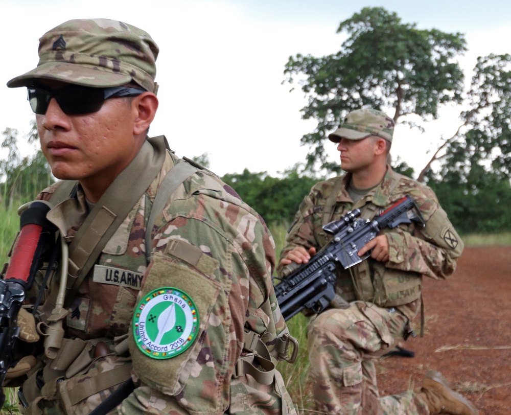 10th Mountain, Ghana Armed Forces participate in UA18 FTX