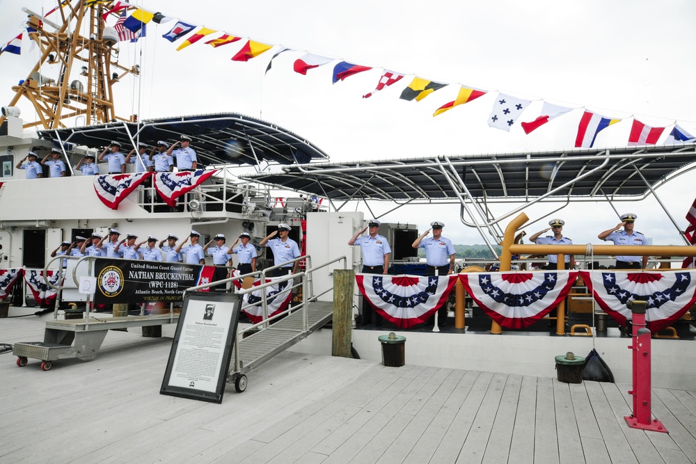 Coast Guard Cutter Nathan Bruckenthal commissioning ceremony