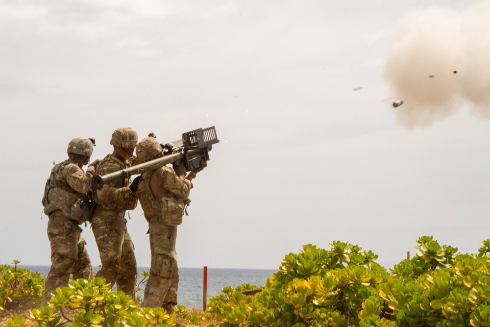 Army trains with Avenger air defense system during RIMPAC