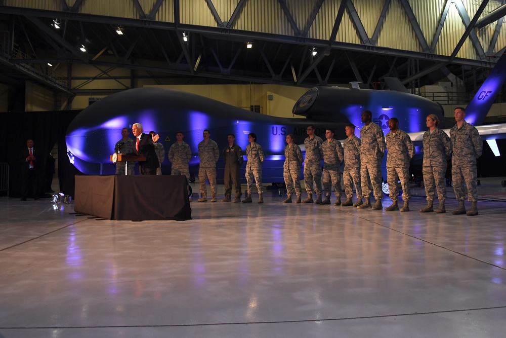 Vice president of the United States visits 319th Air Base Wing