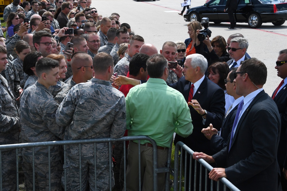 Vice president of the United States visits 319th Air Base Wing