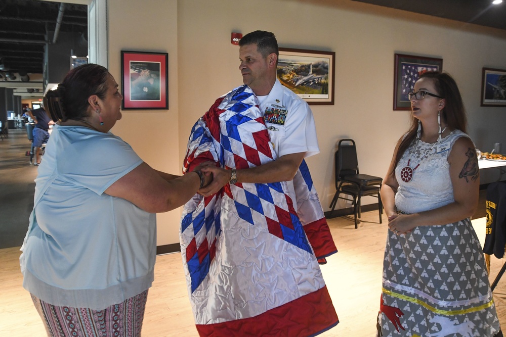 Force Master Chief James Osborne Meets with Members of Fargo's Native American Commission