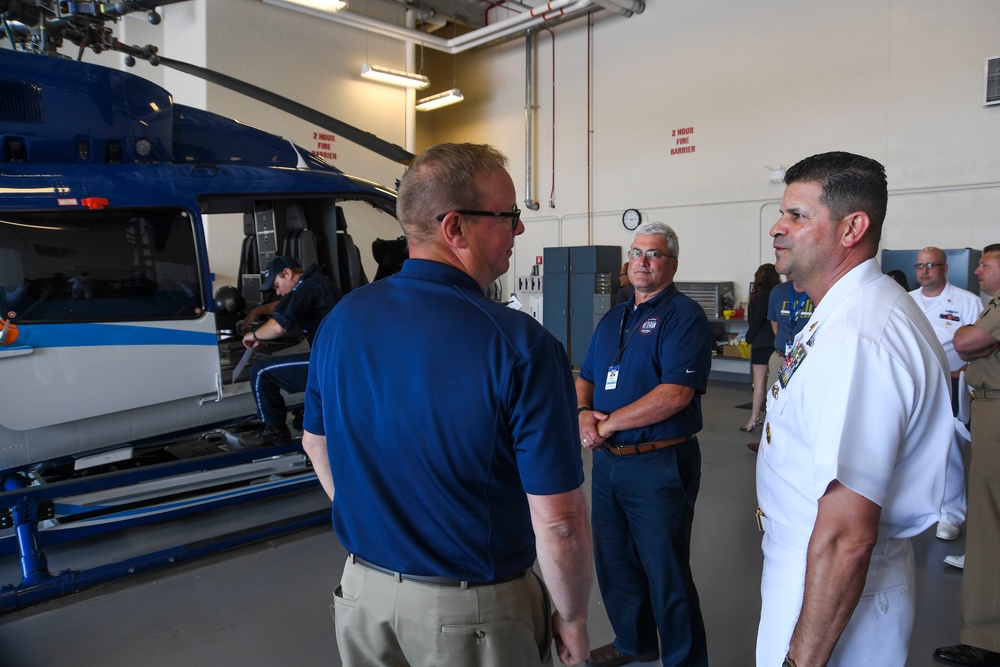 Force Master Chief James Osborne Tours Sanford Health, Veterans Club