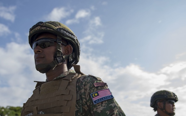 Assault Amphibious Vehicles Pick Up Troops Following Exercises At Pohakuloa Training Area During RIMPAC