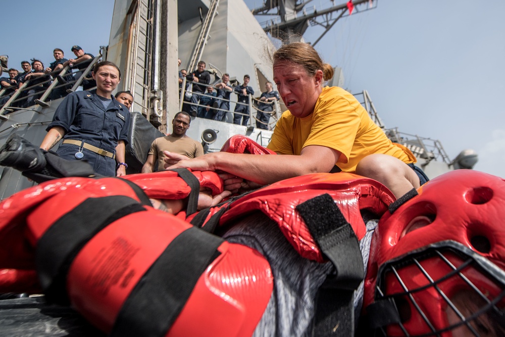 OC spray on USS Jason Dunham (DDG 109)