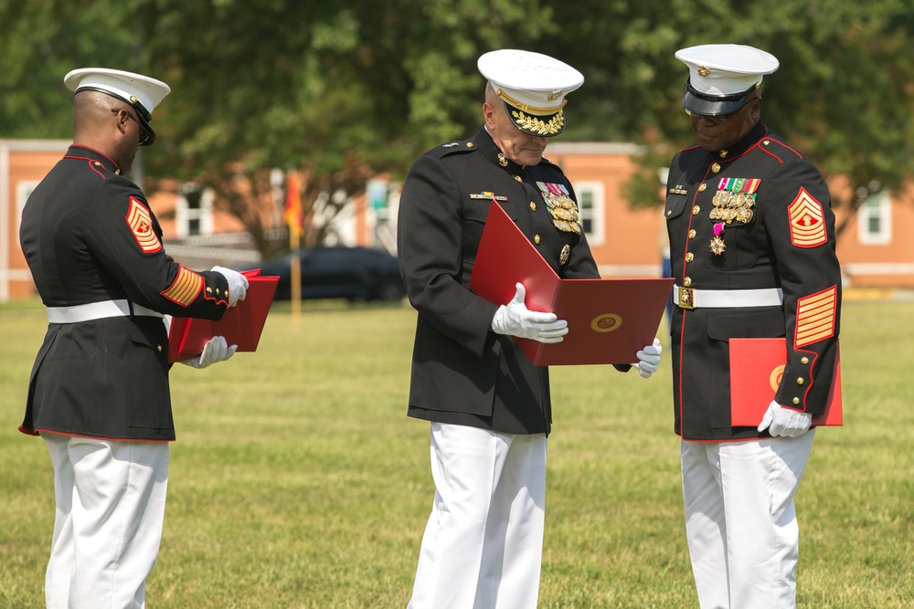 Master Gunnery Sgt. Andre Mayhue's Retirement Ceremony