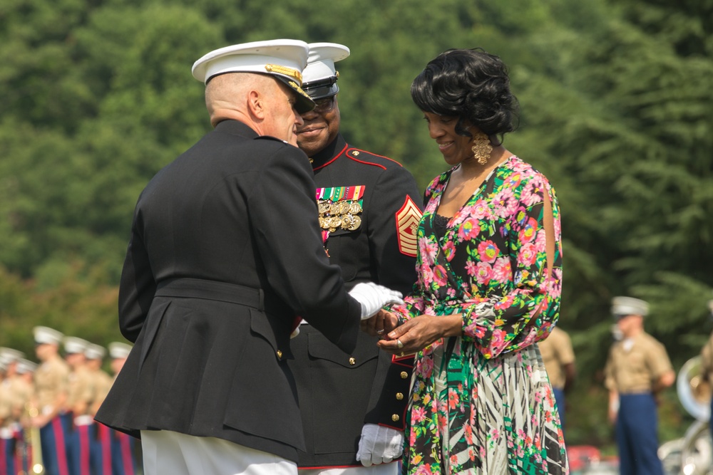 Master Gunnery Sgt. Andre Mayhue's Retirement Ceremony