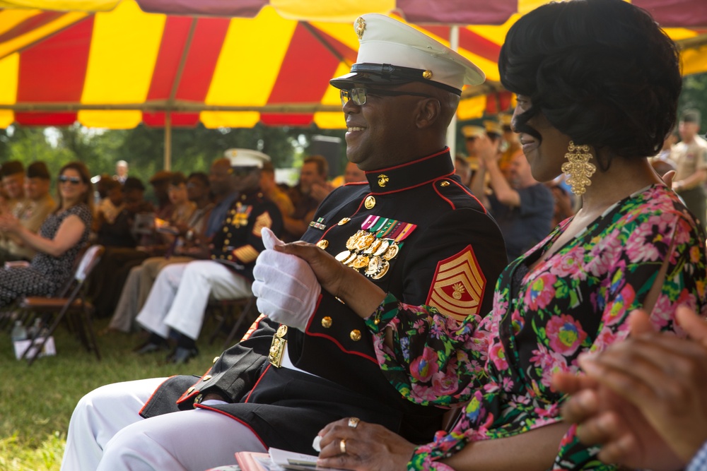 Master Gunnery Sgt. Andre Mayhue's Retirement Ceremony