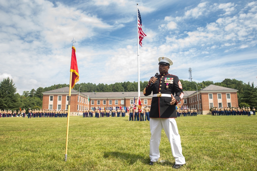 Master Gunnery Sgt. Andre Mayhue's Retirement Ceremony
