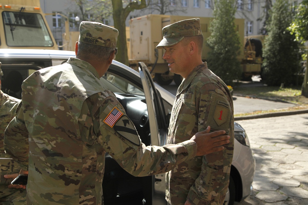 US Army G4's top general visits 1ID in Poland