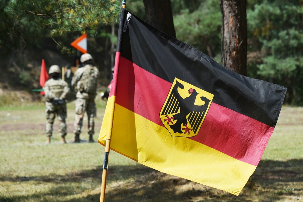 German army reserve weapons training with 18th CSSB