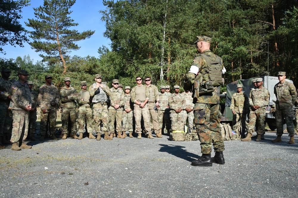 German army reserve weapons training with 18th CSSB