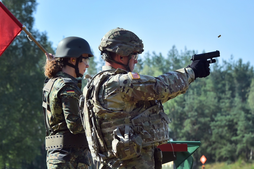 German army reserve weapons training with 18th CSSB