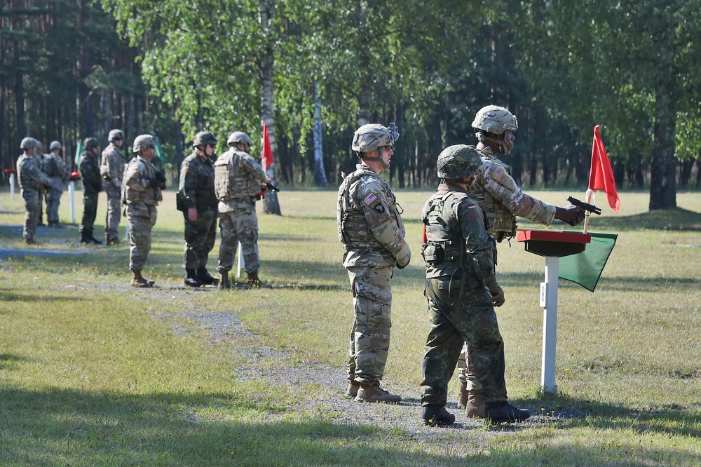 German army reserve weapons training with 18th CSSB