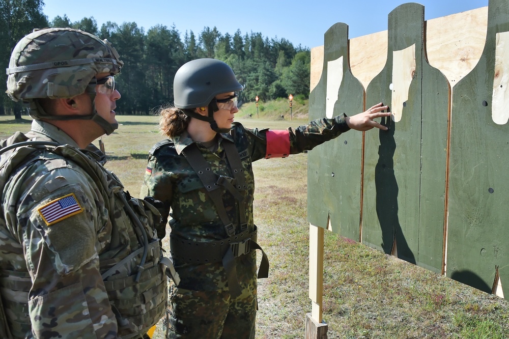 German army reserve weapons training with 18th CSSB