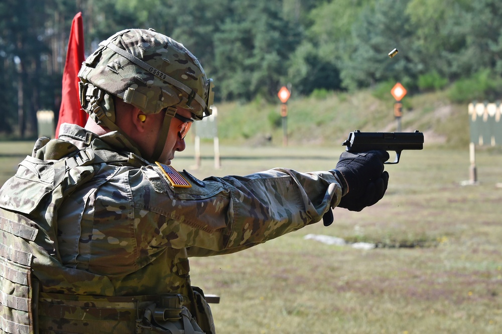 German army reserve weapons training with 18th CSSB