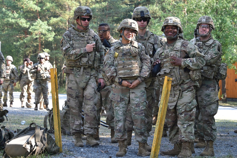 German army reserve weapons training with 18th CSSB