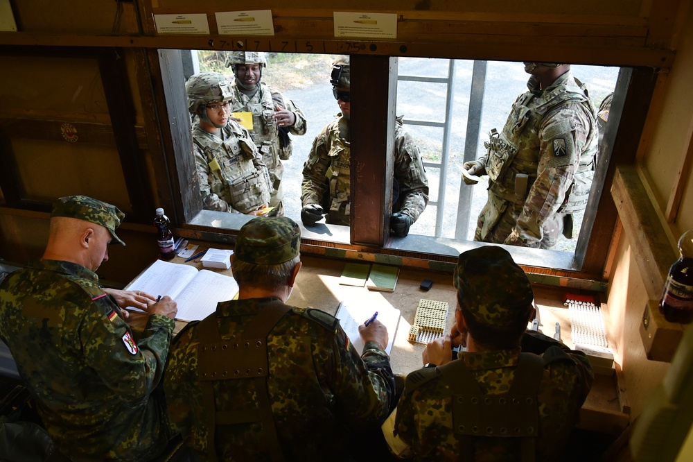 German army reserve weapons training with 18th CSSB