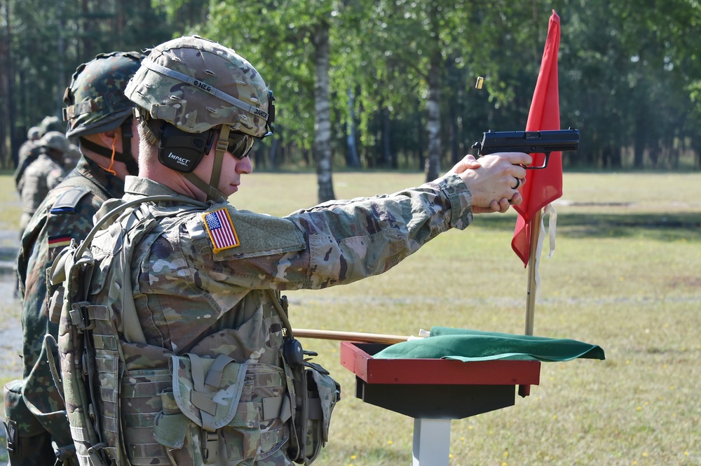 German army reserve weapons training with 18th CSSB