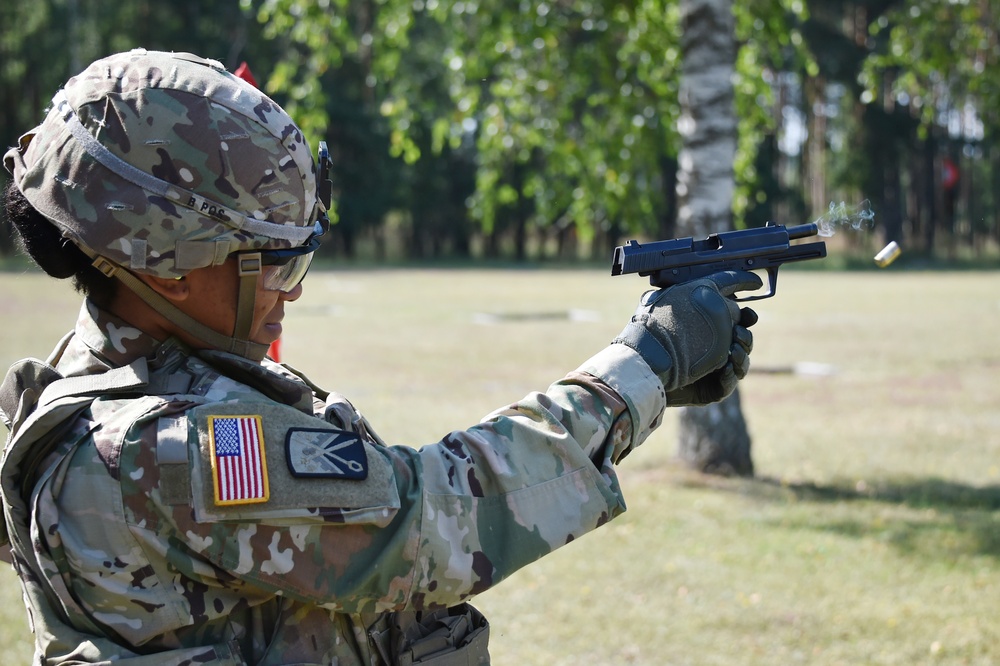 German army reserve weapons training with 18th CSSB