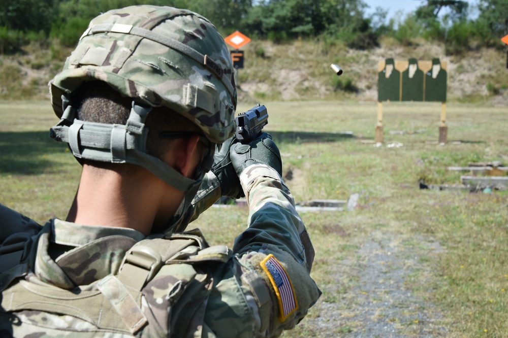 German army reserve weapons training with 18th CSSB