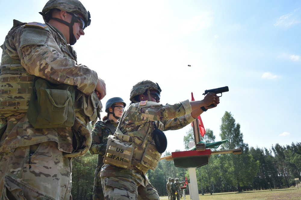 German army reserve weapons training with 18th CSSB