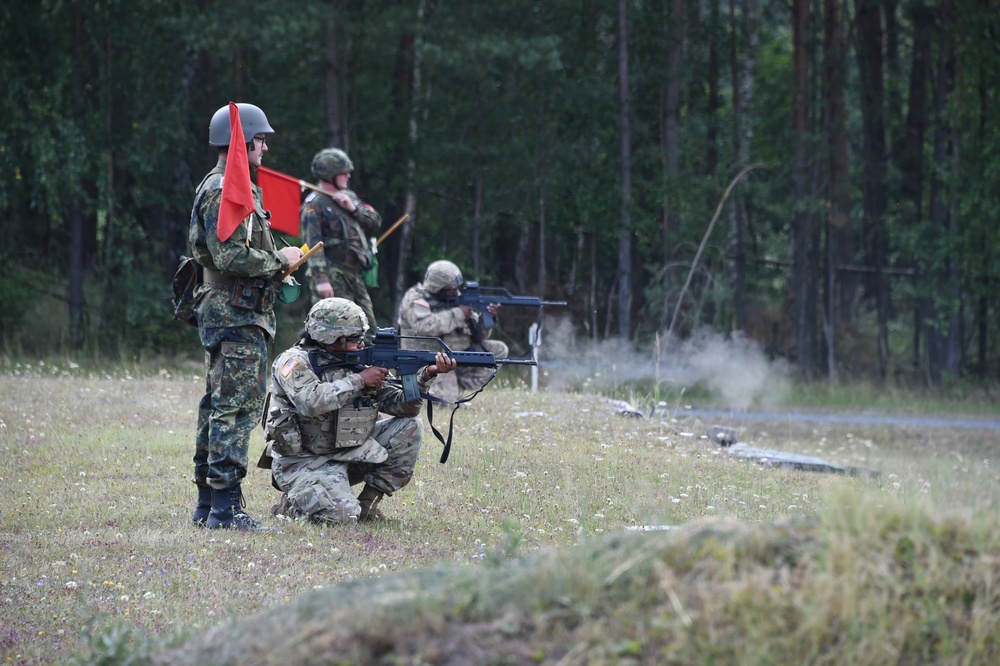 German army reserve weapons training with 18th CSSB