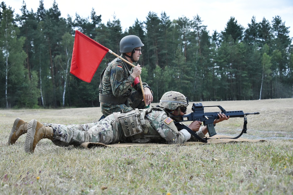 German army reserve weapons training with 18th CSSB