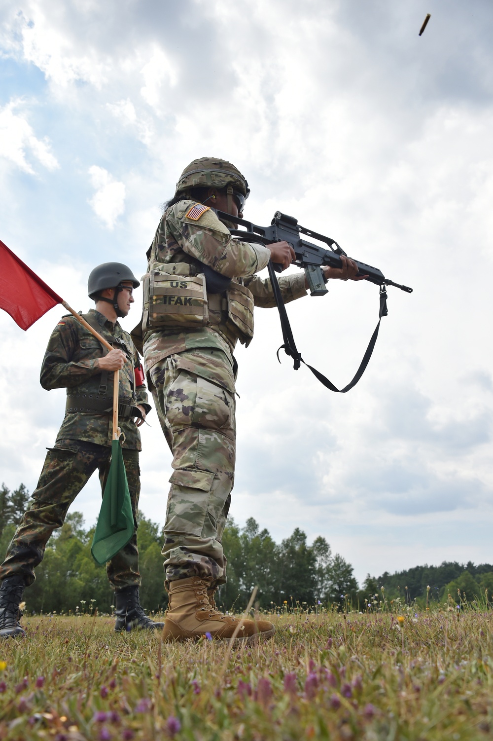 German army reserve weapons training with 18th CSSB