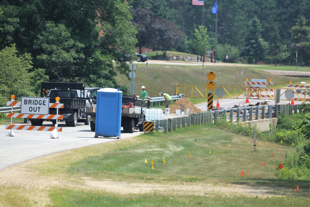 Fort McCoy cantonment area bridges receive repairs, maintenance