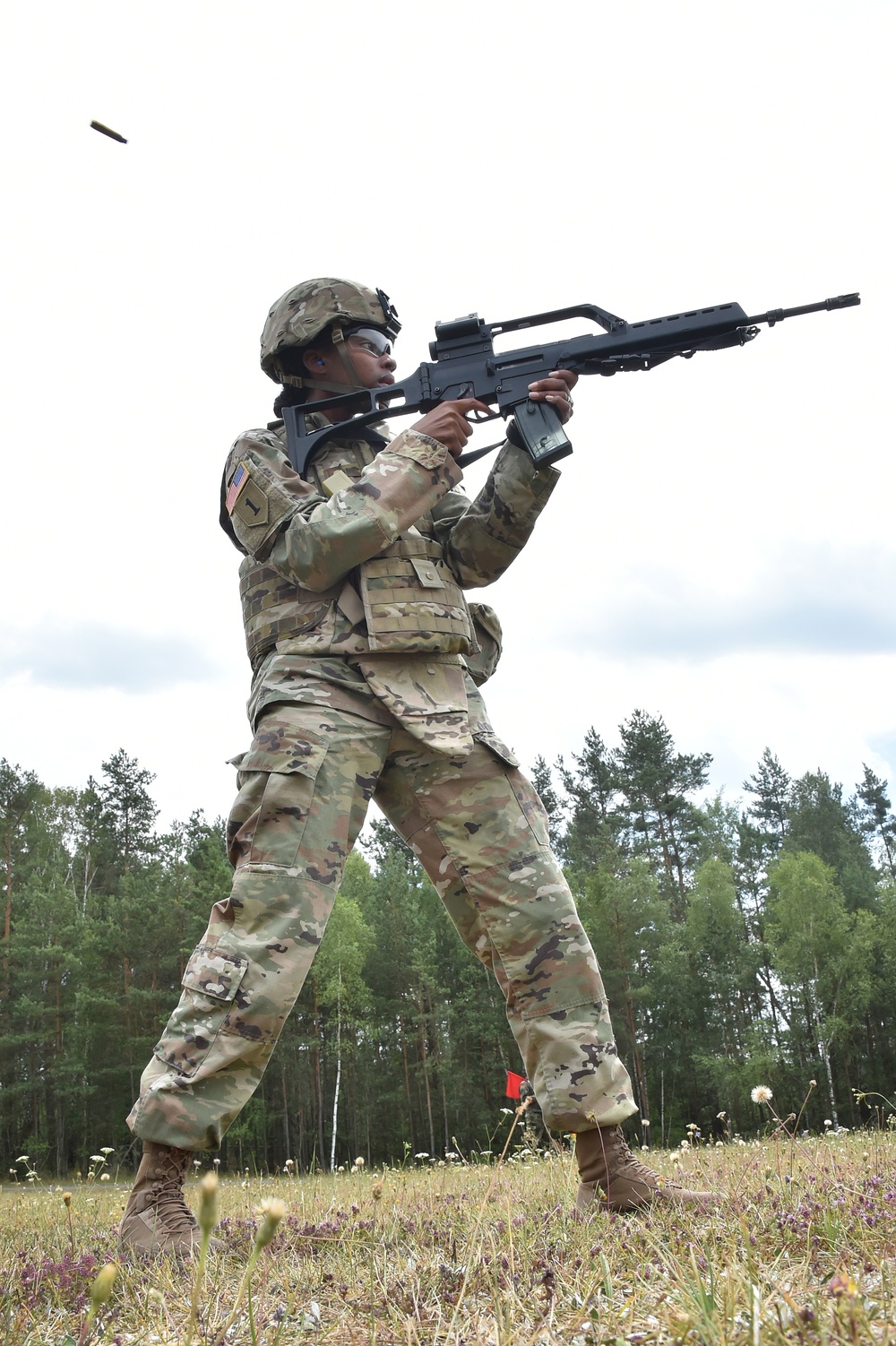 German army reserve weapons training with 18th CSSB