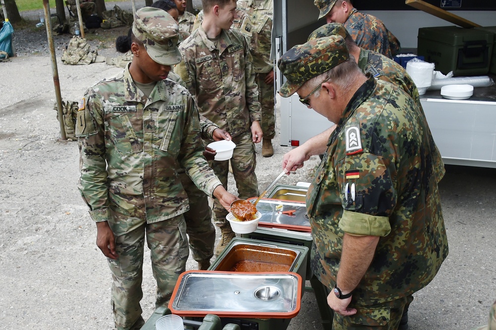 German army reserve weapons training with 18th CSSB