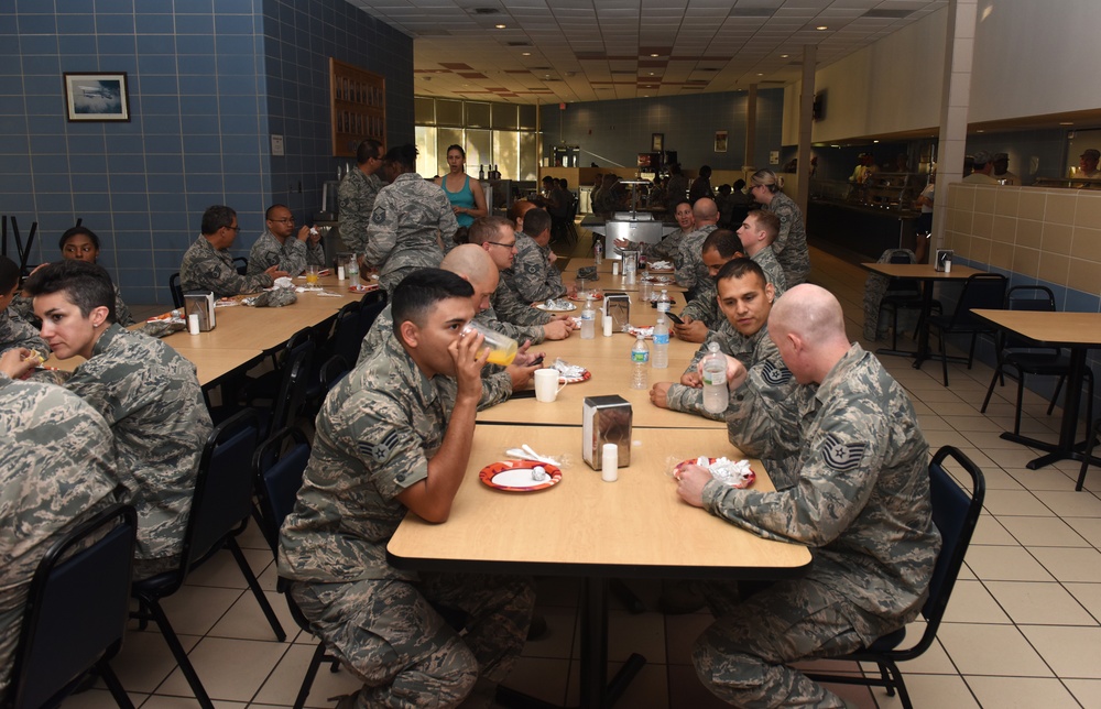 Breakfast is served at Ellington Field