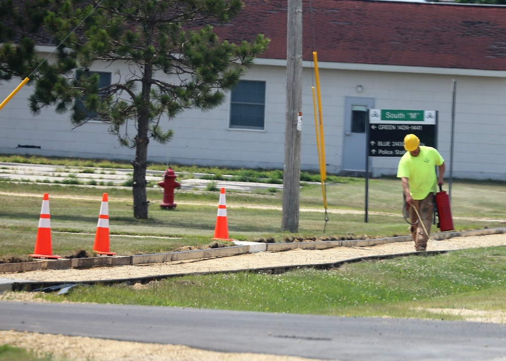 Construction operations at Fort McCoy