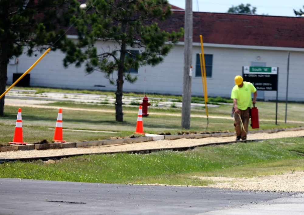 Construction operations at Fort McCoy